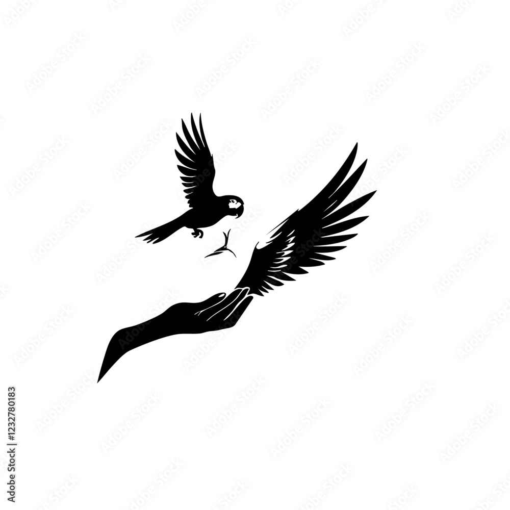 Fototapeta premium Parrot Vector Logo Design