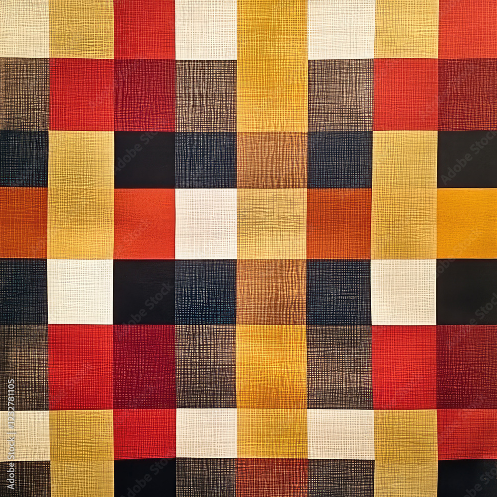 60s Funky Plaid Pattern 60s Funky Plaid Pattern
