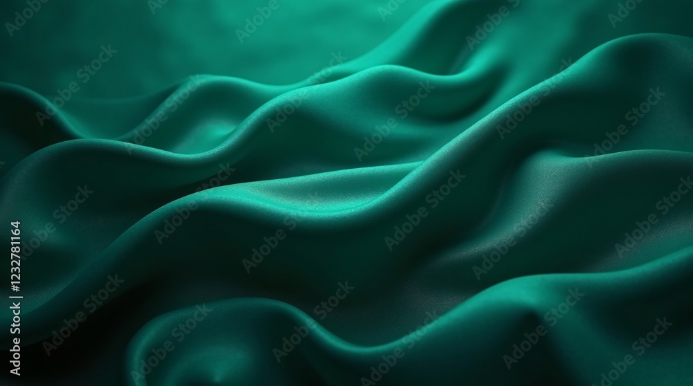 Obraz premium green silk background