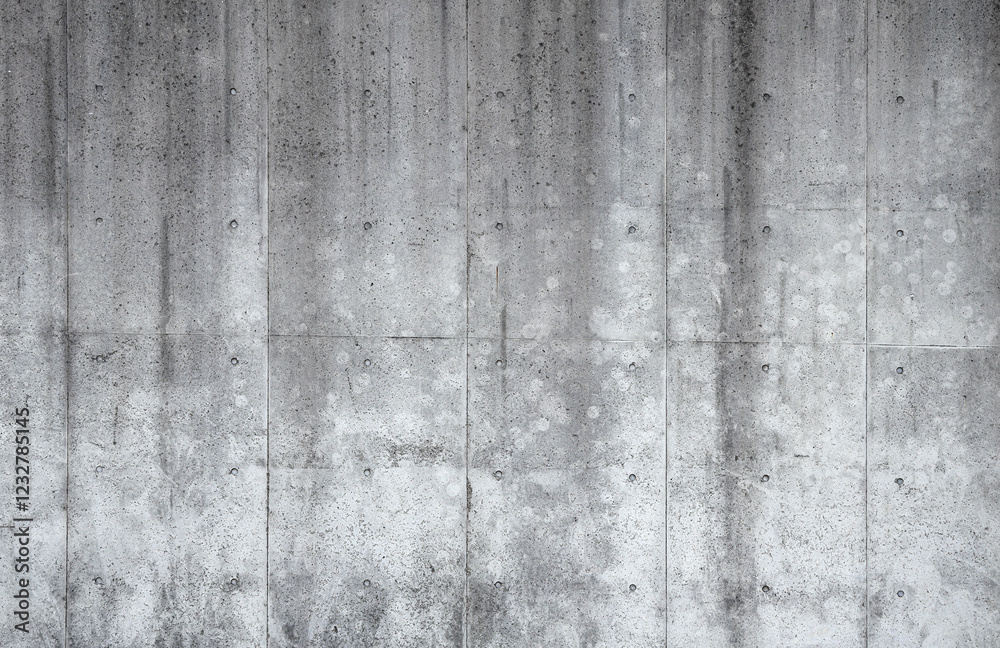 Fototapeta premium detail of Grey Polished concrete Grunge textured wall background.