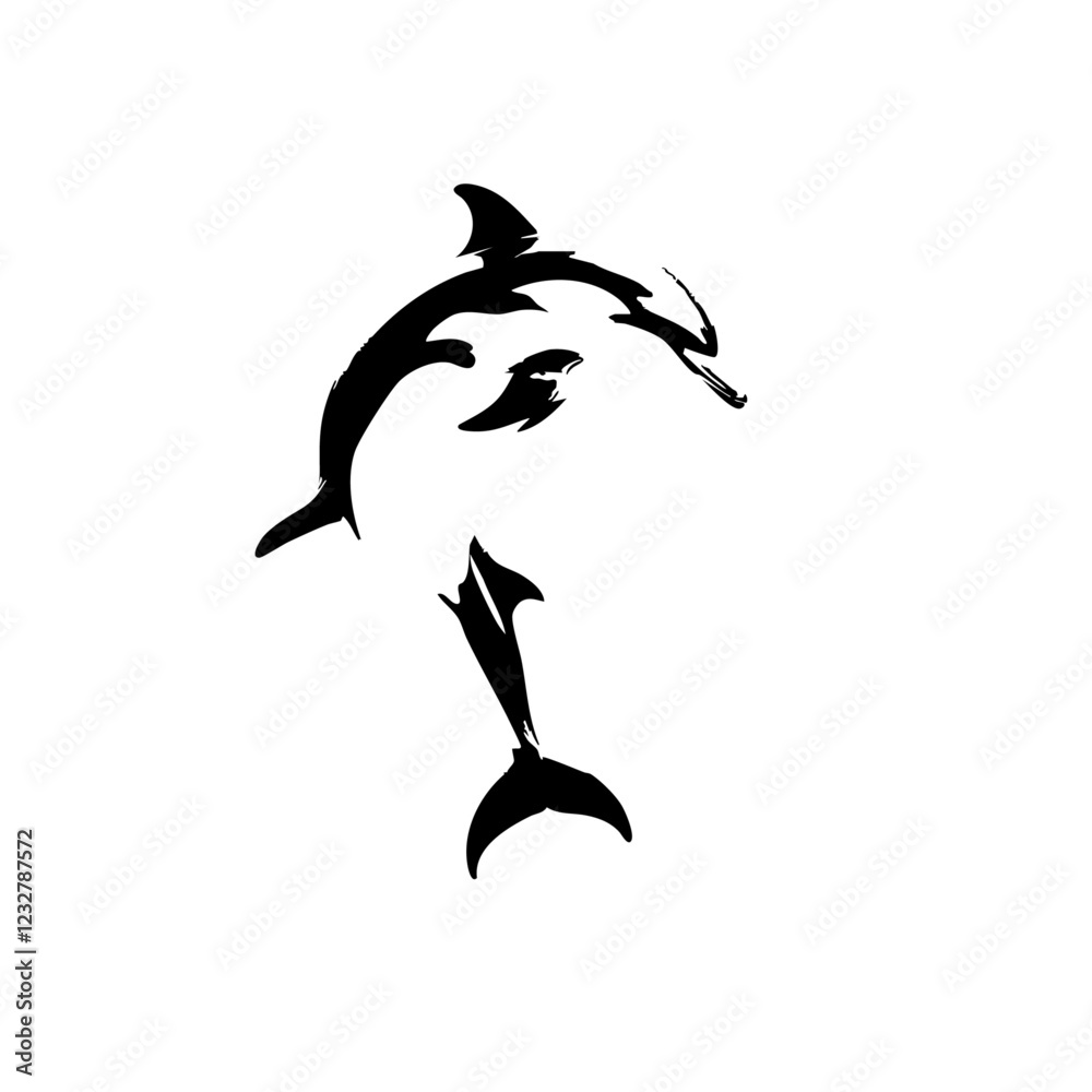 Obraz premium Dolphin Vector Logo Design