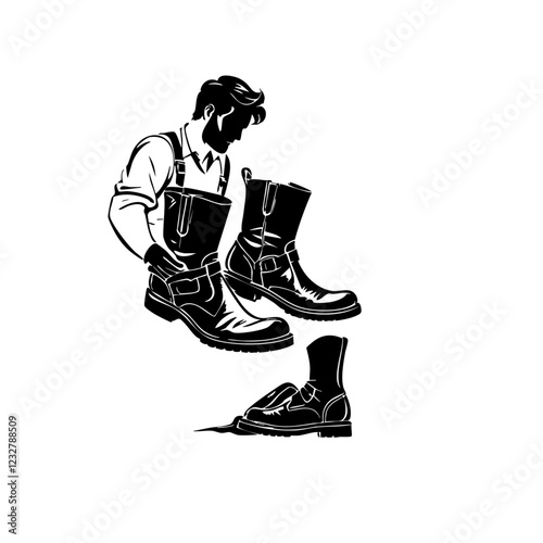 Shoemaking Vector Logo Design