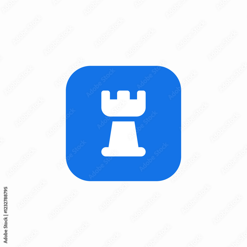 castle strategy icon sign vector castle strategy icon sign vector