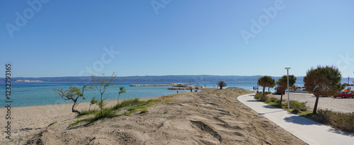Am Strand von Omis an der Adria 