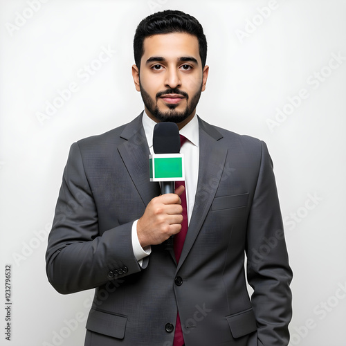 Saudi Journalist Delivering Breaking News with Clarity
