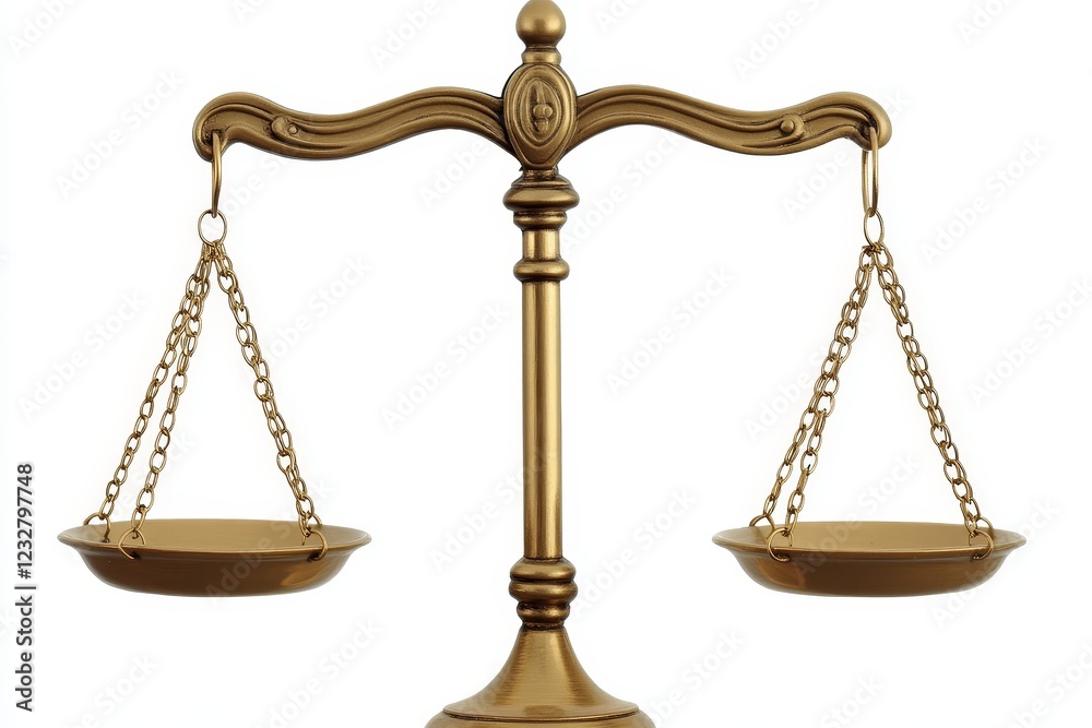 Elegant and Balanced Gold Scales Symbolizing Justice and Fairness Elegant and Balanced Gold Scales Symbolizing Justice and Fairness