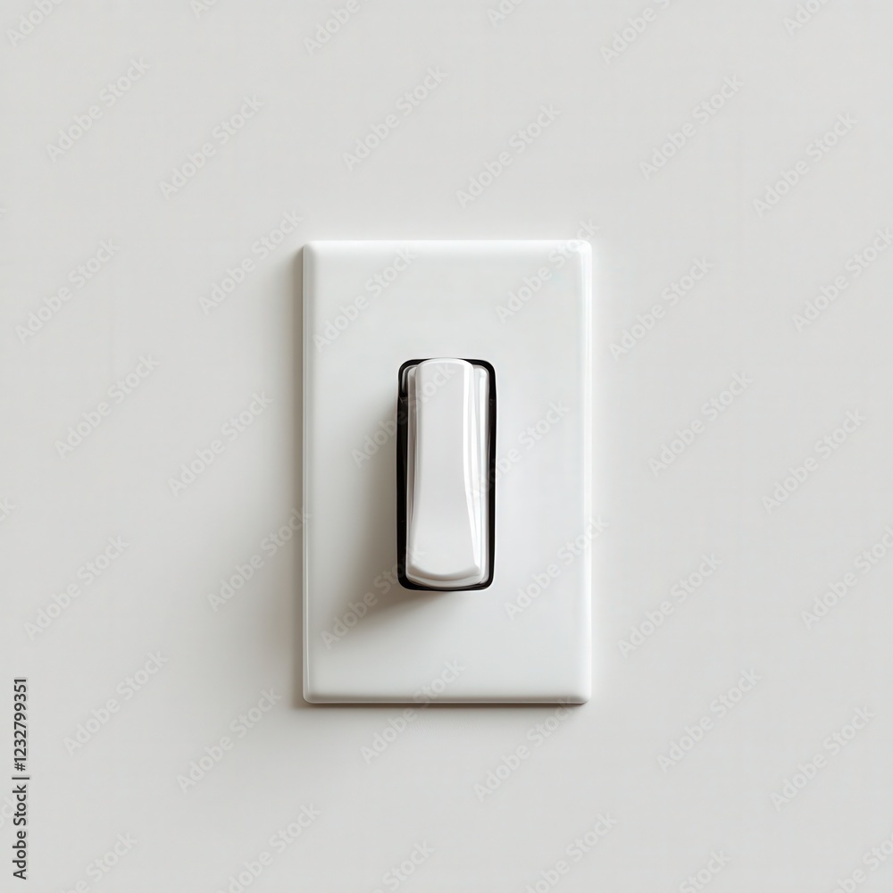 close up of a white light switch on a white wall close up of a white light switch on a white wall