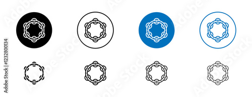 Tambourine icons set. vector illustration