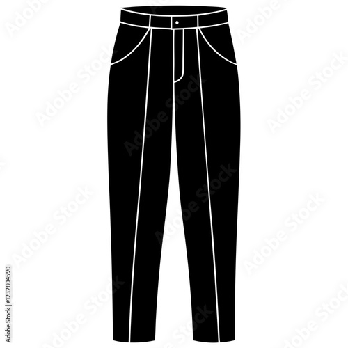 black pants isolated