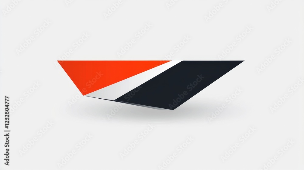 Creative geometric design showcasing bold colors and sharp angles on a minimalistic background. Generative AI Creative geometric design showcasing bold colors and sharp angles on a minimalistic background. Generative AI