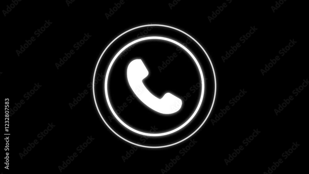 Incoming call icon animation on black background, Animation of Incoming Call Icon. Call Answer. Phone Dial Symbol. Phone interface icon animation. Incoming call icon animation on black background, Animation of Incoming Call Icon. Call Answer. Phone Dial Symbol. Phone interface icon animation.