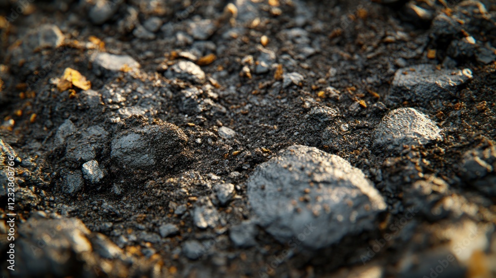 Dark soil, stones, texture, close-up, background, nature, website Dark soil, stones, texture, close-up, background, nature, website