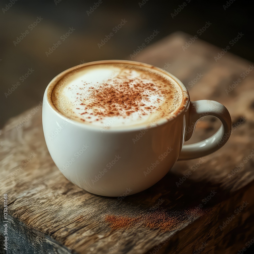 cappuccino with frothy milk topping shot cappuccino with frothy milk topping shot