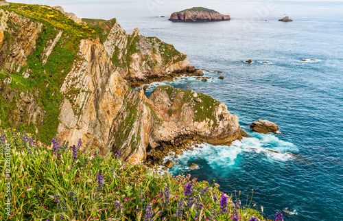 Cape Penas is the northernmost cape in the Principality of Asturias, Spain, Europe photo