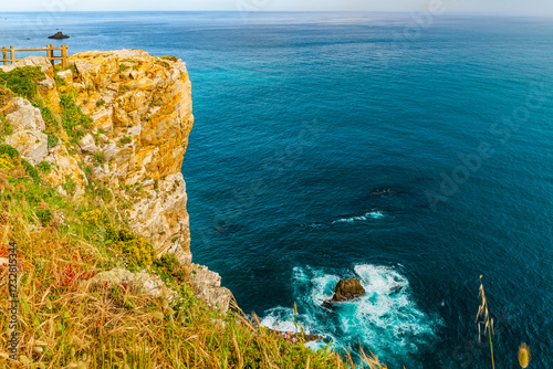 Cape Penas is the northernmost cape in the Principality of Asturias, Spain, Europe photo