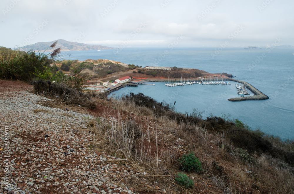 Obraz premium view of the coast of the sea
