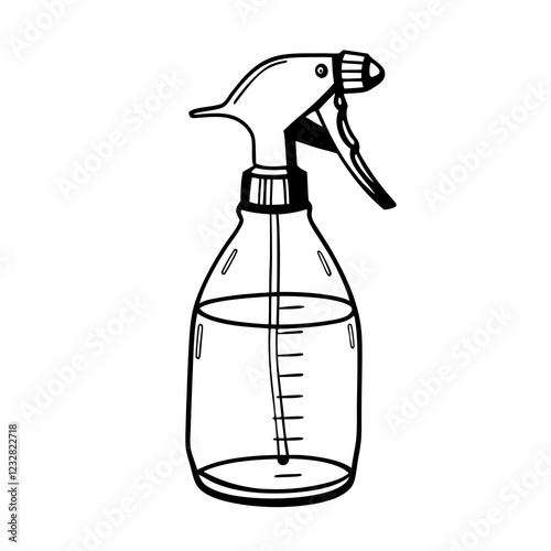 spray bottle isolated on white