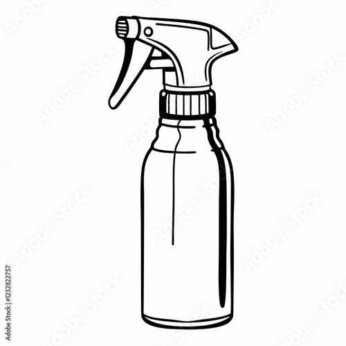 spray bottle isolated on white