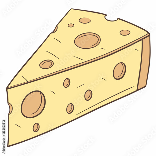 cheese isolated on white