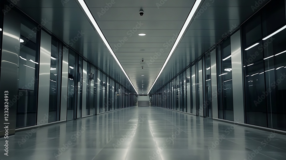 Modern Metallic Corridor Architecture Interior Design Modern Metallic Corridor Architecture Interior Design
