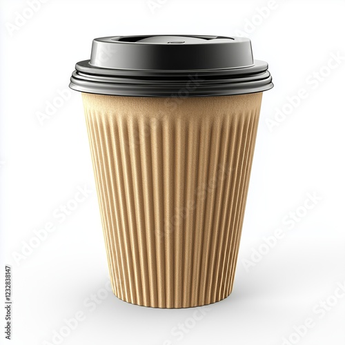 Wallpaper Mural Takeaway coffee cup with a lid mock up isolated on white background Torontodigital.ca