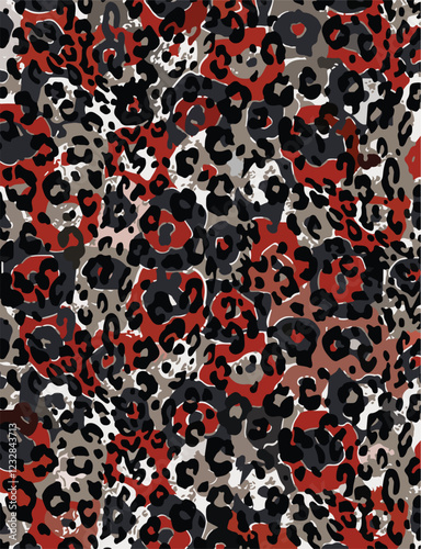 Colorful Camouflage leopard pattern