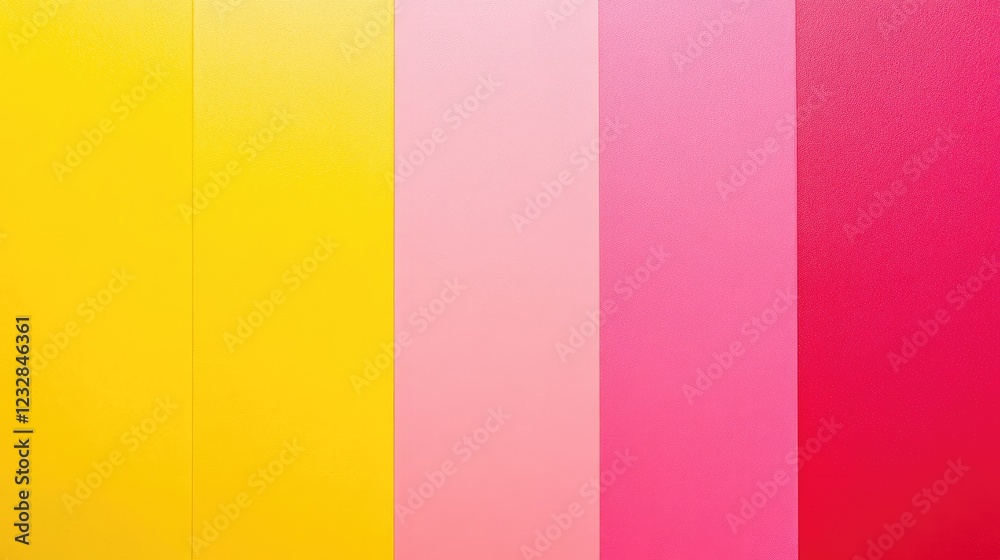 Vertical panels of yellow pink and red shades Vertical panels of yellow pink and red shades