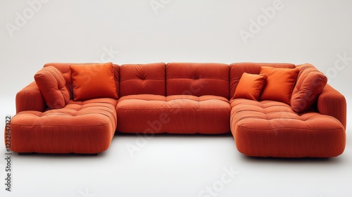 Modern sectional sofa in vibrant colors designed for contemporary living spaces