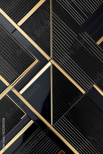 New model Luxury Black gold background pattern seamless geometric line stripe chevron square zigzag abstract, Black and Golden background design