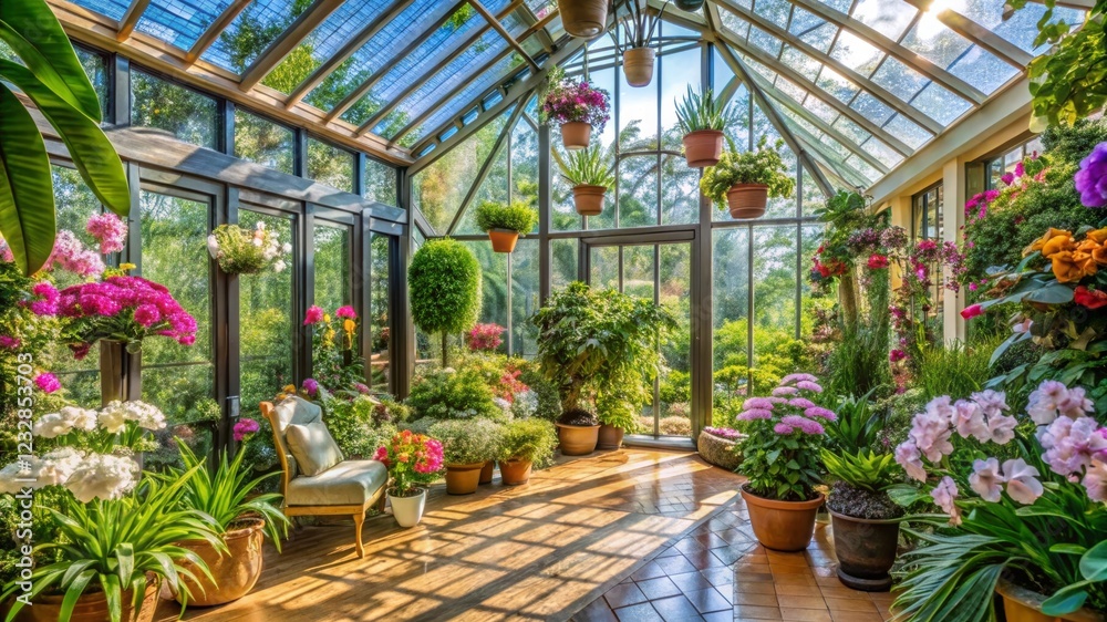 Exploring luxury glasshouse design and aesthetic botanical garden interior showcase serene environment panoramic view modern elegance Exploring luxury glasshouse design and aesthetic botanical garden interior showcase serene environment panoramic view modern elegance