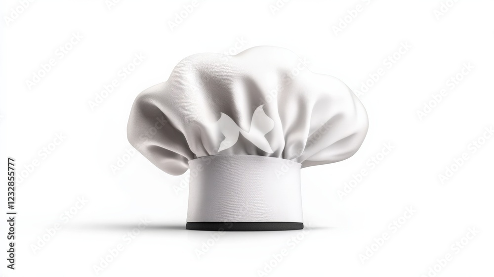blank white chef hat mockup on white background blank white chef hat mockup on white background