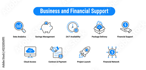 Business and Financial Support: Business Finance, Fintech, Payment Processing, Digital Banking, Revenue Management, Investment Planning, Financial Success, Cash Flow, Economic Analysis