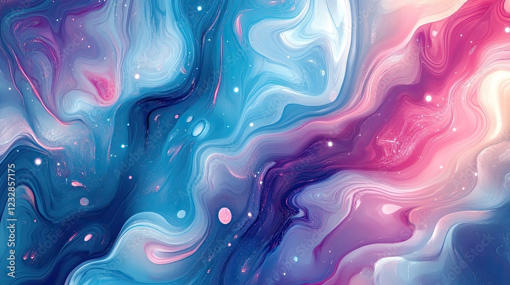 Abstract Swirling Paint Cosmic Galaxy Design Abstract Swirling Paint Cosmic Galaxy Design