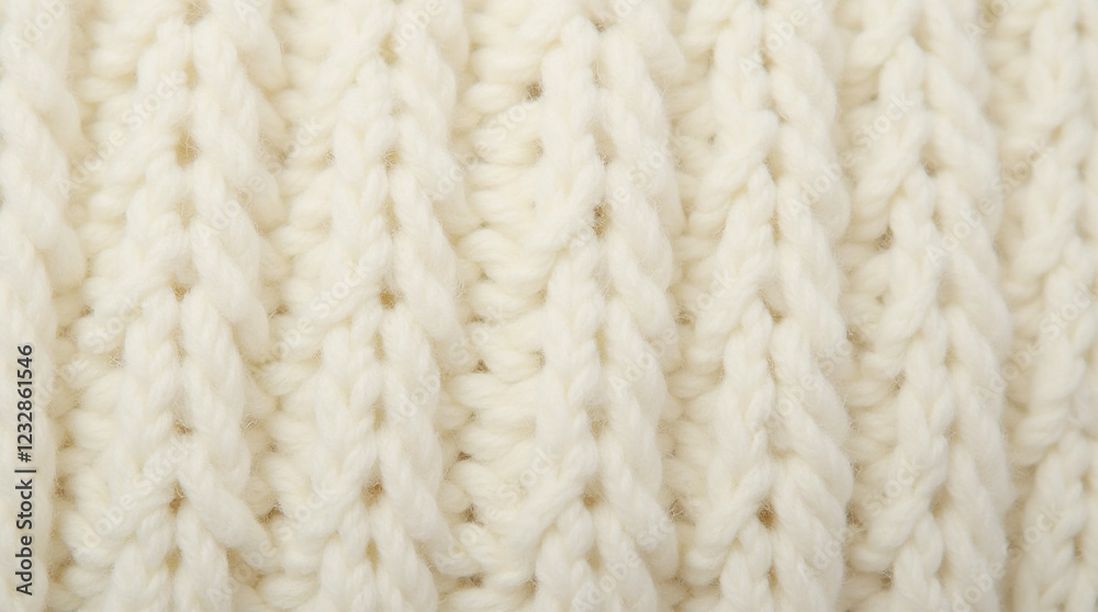 A close-up, full-frame background of chunky knitted wool in a creamy white color. The texture is thick and woven, showing detailed loops and stitches A close-up, full-frame background of chunky knitted wool in a creamy white color. The texture is thick and woven, showing detailed loops and stitches