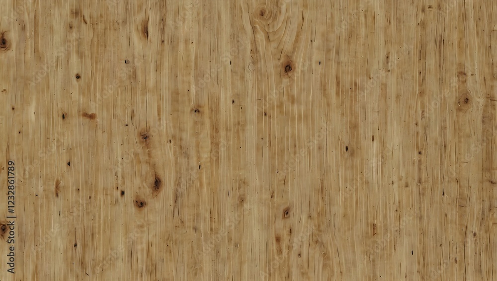 Naklejka premium Sample of light-brown wood grain with dark knots and vertical lines