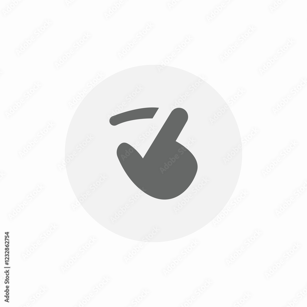 touchscreen index scroll icon sign vector touchscreen index scroll icon sign vector