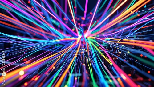 Pulsating Digital Energy Through Fiber Optics