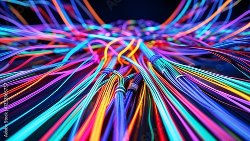 Vibrant Data Transmission Through Optic Fiber Connections