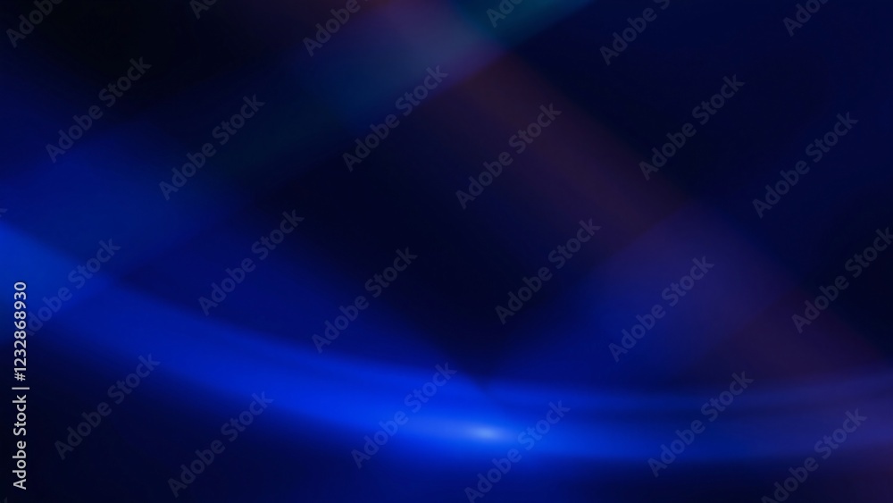 Fototapeta premium Abstract Blue Light Streaks Background - Dark Moody Night Sky Texture