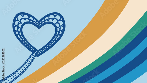 Stylized heart designs in vibrant colors create an ideal backdrop for Valentine's Day projects, inviting a warm and loving atmosphere for celebrations