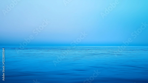 Wallpaper Mural A deep ocean blue gradient, transitioning from dark navy to soft seafoam blue background
 Torontodigital.ca