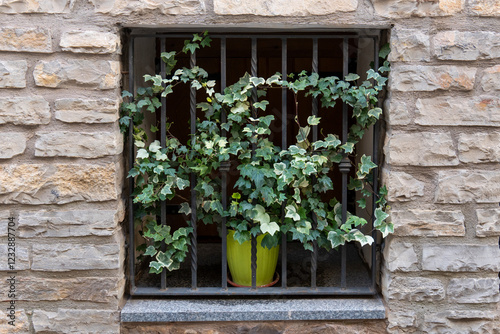 Alcala de la Selva Teruel Aragon Spain  Rural architecture in the medieval village.