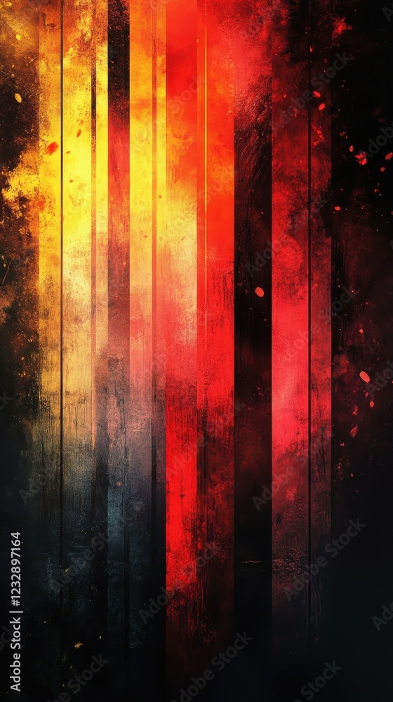 custom made wallpaper toronto digitalAbstract Red and Gold Vertical Stripes Grunge Texture Background.