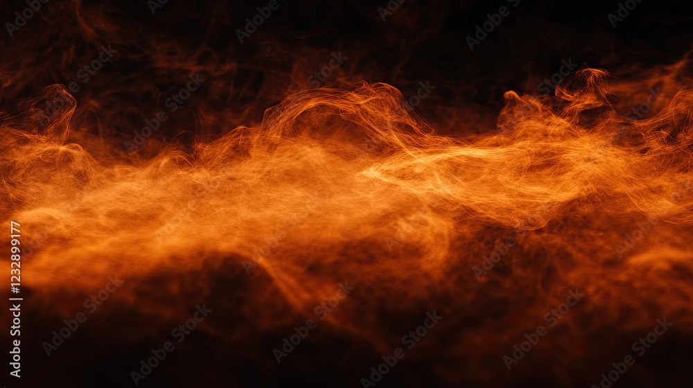 Fiery Orange Abstract Smoke Texture Background Fiery Orange Abstract Smoke Texture Background