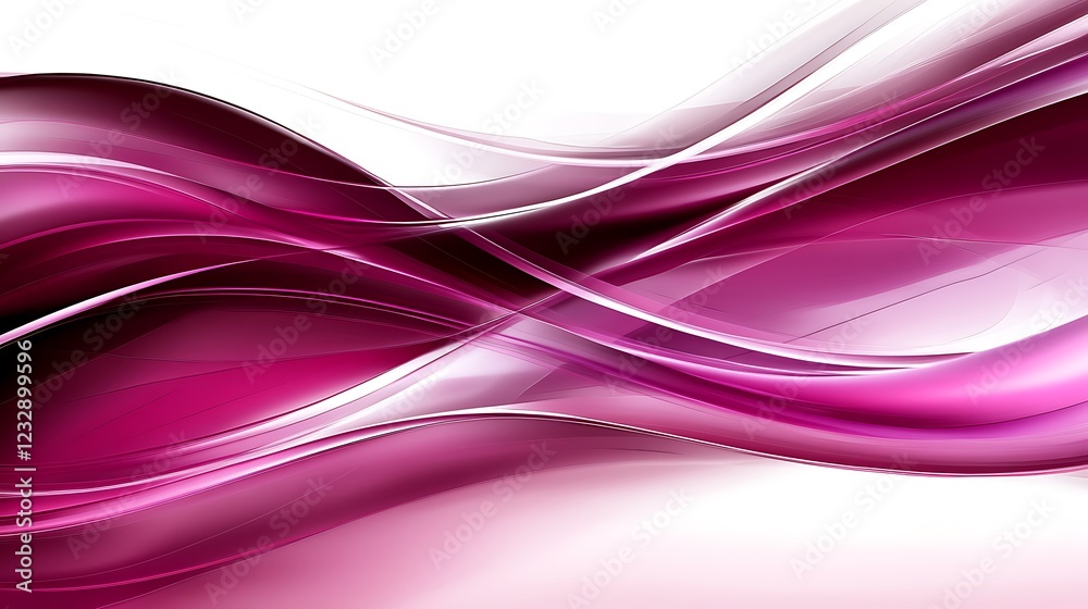 Abstract Pink Waves Digital Art Design Abstract Pink Waves Digital Art Design