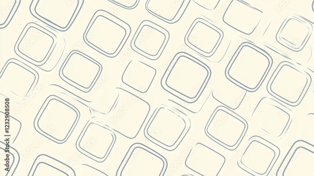 Abstract Geometric Pattern with Soft Lines and Light Cream Background Abstract Geometric Pattern with Soft Lines and Light Cream Background