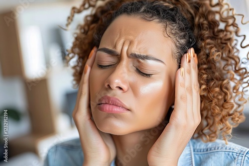 woman with vestibular issues after a stroke, struggling with dizziness and imbalance.