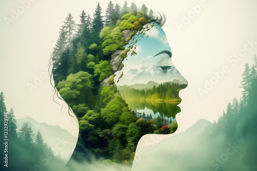 person in the forest