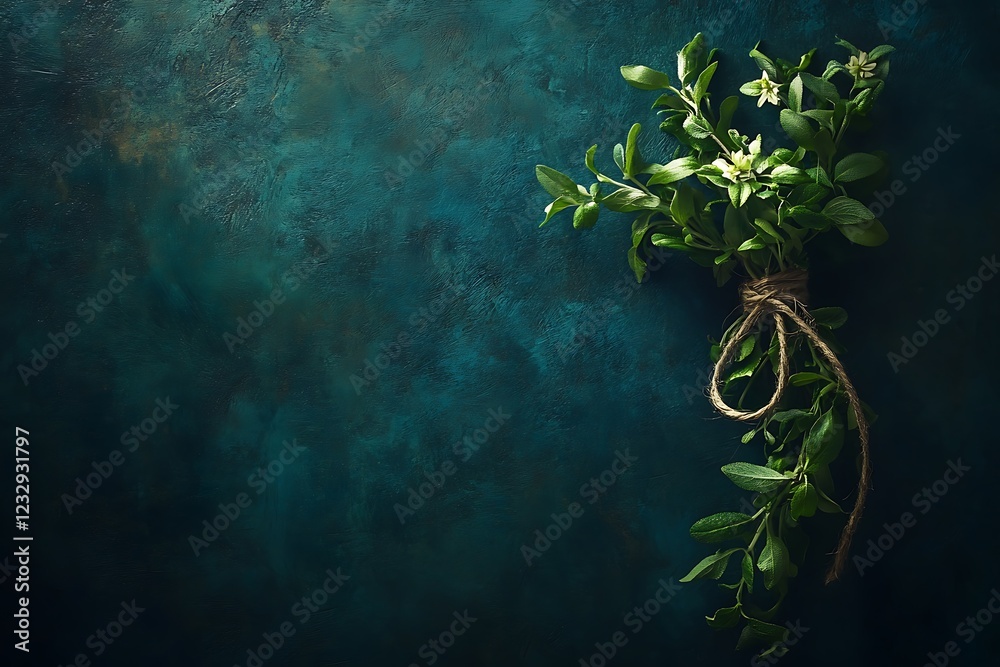 Fresh Herbs Tied with Rustic Rope Fresh Herbs Tied with Rustic Rope