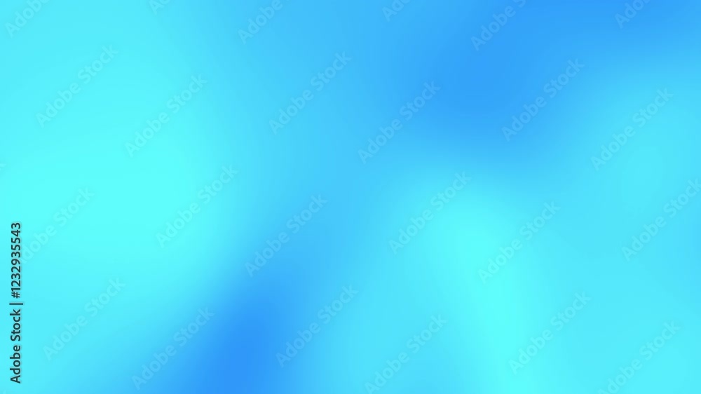 Bright cyan blue abstract background with a smooth gradient and soft flowing light effects, suitable for fresh and modern digital designs.